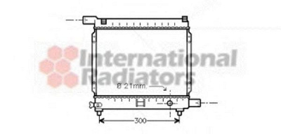 VAN WEZEL 30002179 -  Радиатор, охлаждение двигателя